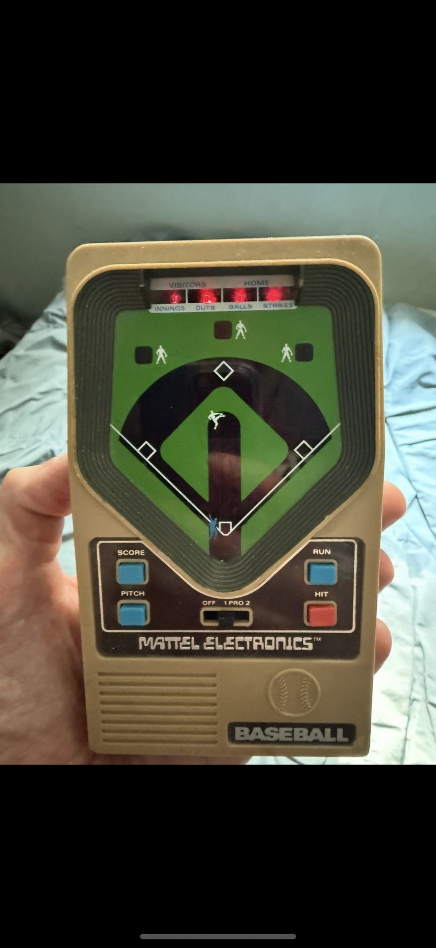 1978 Mattel Electronics Handheld Baseball Gaming Toy