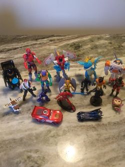 Action Figures Lot Marvel, Hasbro, Transfromers