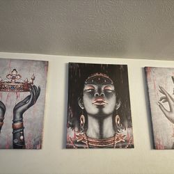 Portraits 3 Panel Wall Art
