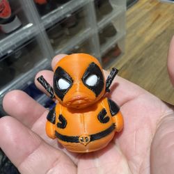 Deadpool Mini Duck 3d Printed