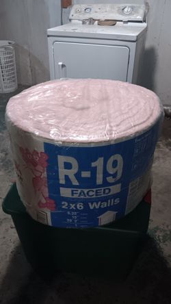 Owens Corning R-19 Faced Fiberglass Insulation Sealed