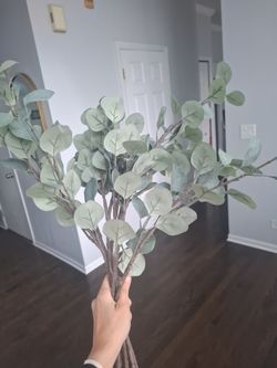 6 Faux Eucalyptus Stems Bundle