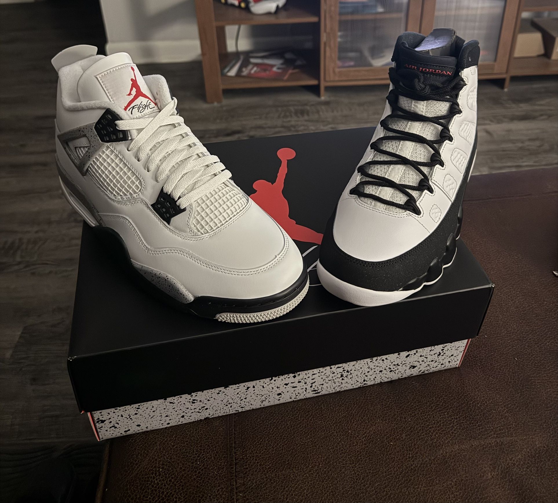Brand New Air Jordan 4s And Air Jordan 9 Space Jam Men Size 12