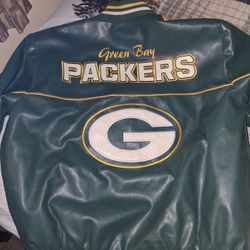 Greenbay Packer Letterman Jacket . Leather XXL 