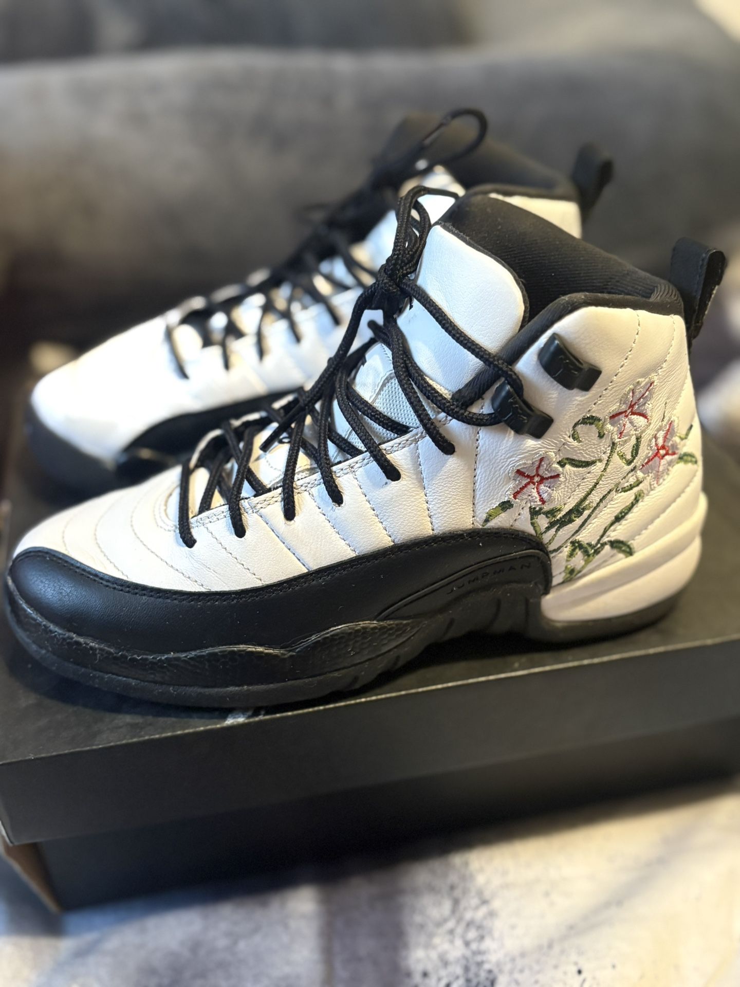 Air Jordan 12 Retro - Floral - Size 4.5Y