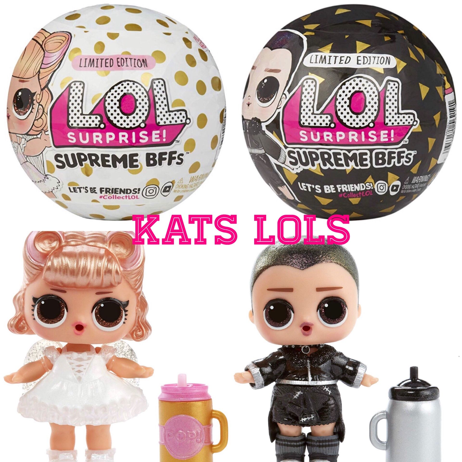 Newest LIMITED EDITION Lol Surprise! Supreme BFF Leather & Lace Dolls