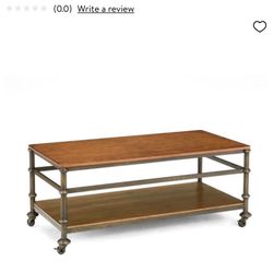 Oak & Metal Coffee Table Bernards
