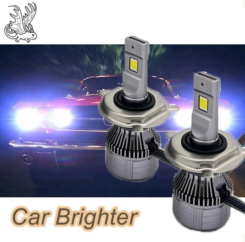 Plug and play ! New pair bright white LED Auto headlights bulbs 9005/H10/9145/HB3 6000k 13600LM
