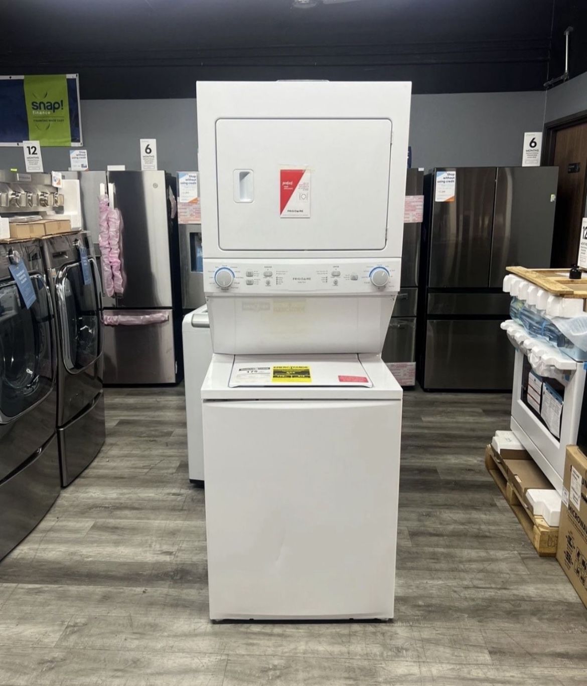 🚨Frigidaire Top Load Washer And Electric Dryer Stackable On Sale Now🚨