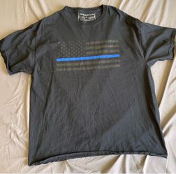 Thin Blue Line USA Flag T-Shirt XL