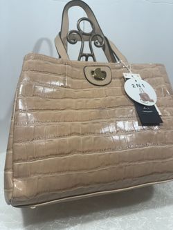 Le Miel Vegan Leather 2in1 Tote Purse With Crossbody Strap 