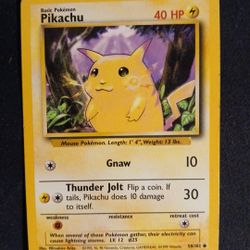 Pikachu Yellow Cheeks 1999