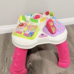 VTech Sit-to-Stand Learn and Discover Table, Pink