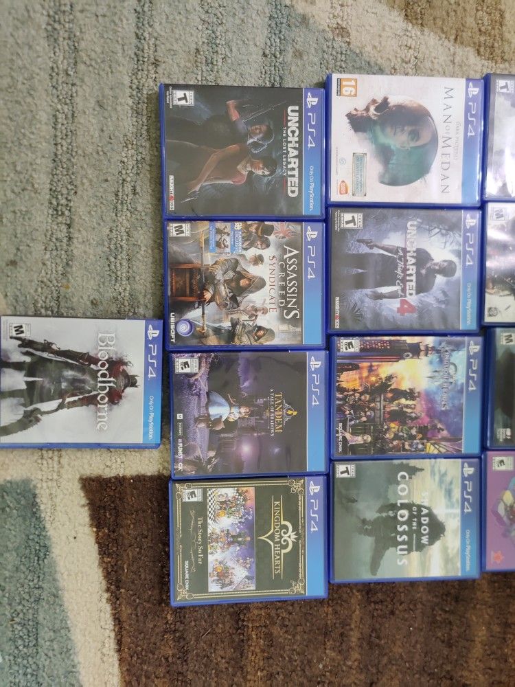 PS4 Games - Total 13 Games - $10 Each 