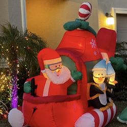 Christmas HELICOPTER Airblown Inflatable
