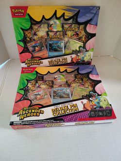 Pokémon Mega Evolution Ascended Heroes Deluxe Pin Collection X2 60$ ea.