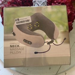 Electric Shiatsu Neck Shoulder Pillow Massager U-shape Portable Massage Pillow