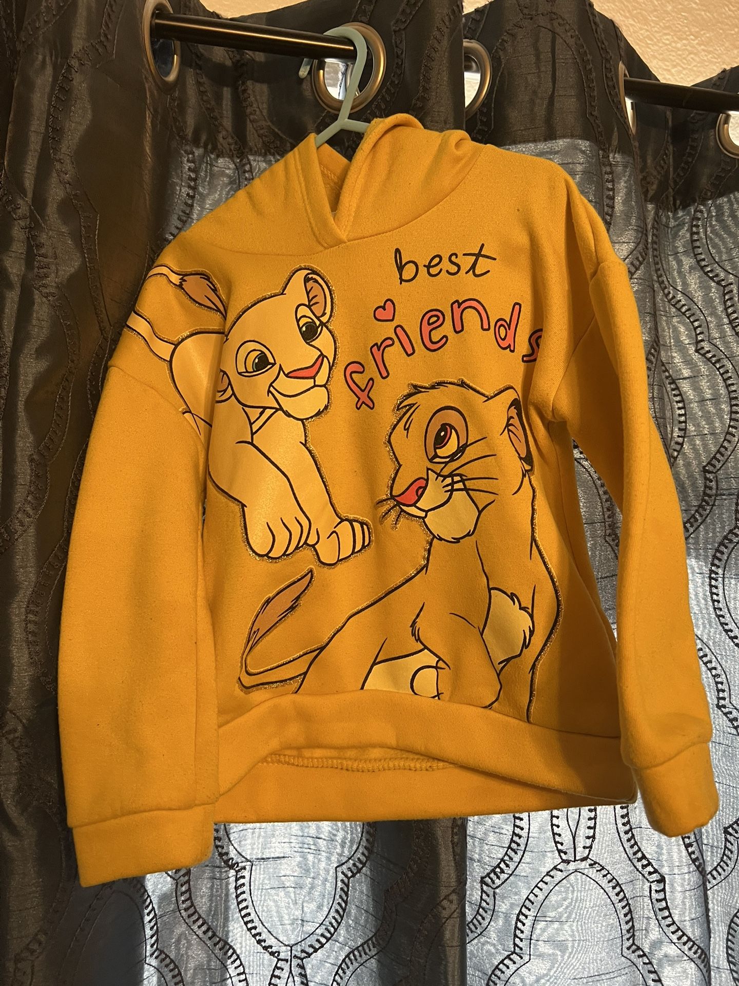 Disney Yellow Lion King Sweatshirt Hoodie