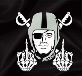 Raiders Flag 5ftx3ft $20 Firm On Price