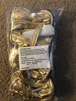 Gold Dog Booties 