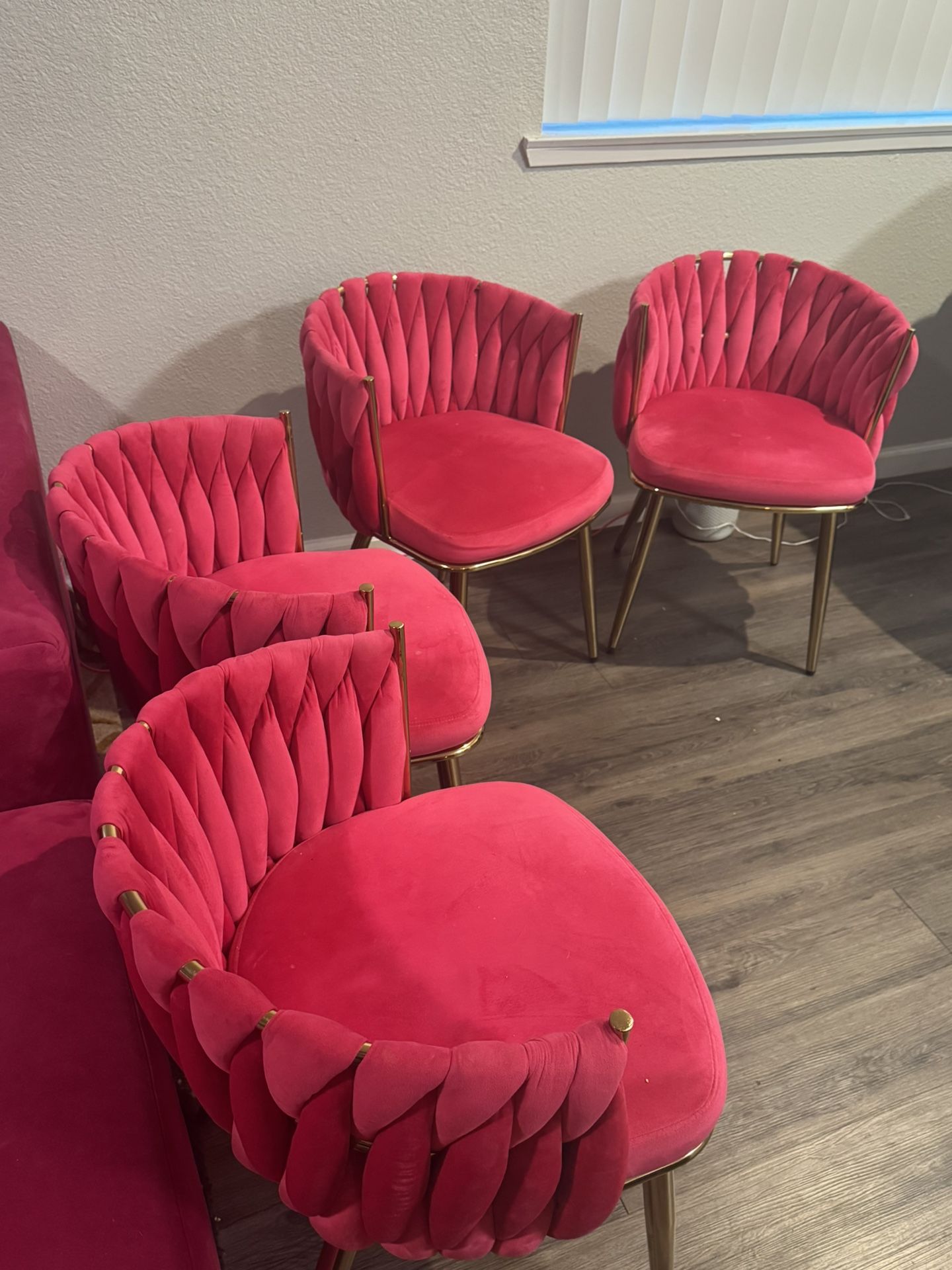 Pink Velvet Chair