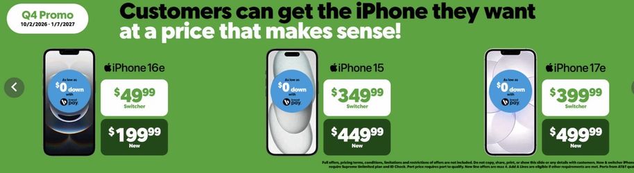 good deals at cricket stop by and get your phone 🤗