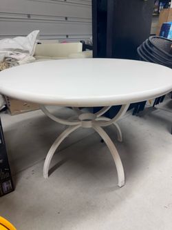 Wood top dining table