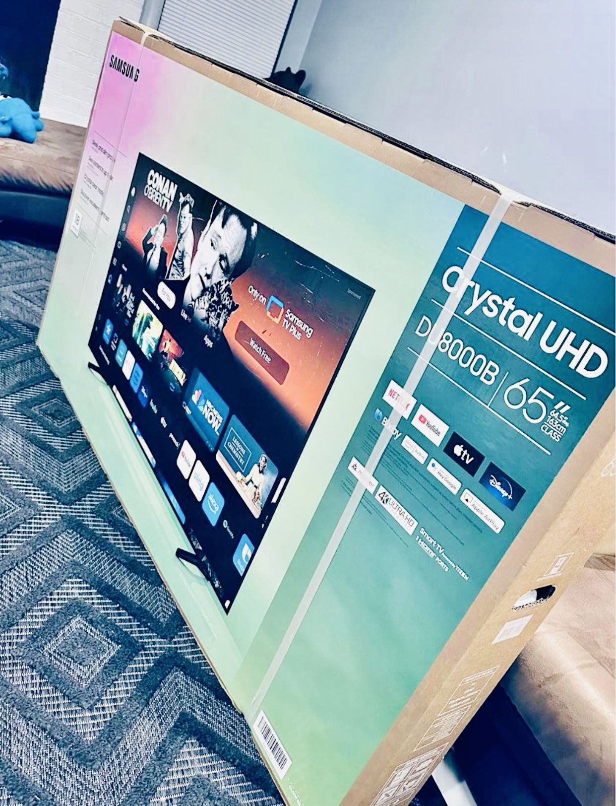 Samsung - 65” Class DU8000 Series Crystal UHD Smart Tizen TV Brand New In Box Will Deliver