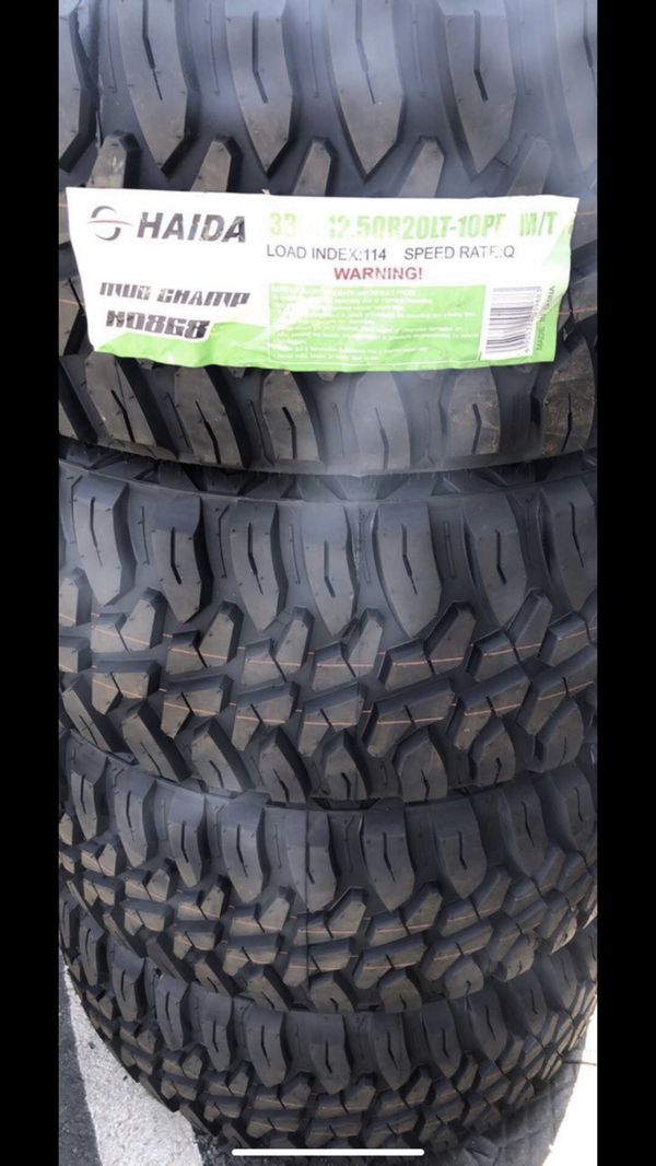 New tires 33 12.50 20 mounted balanced and installed! for Sale in