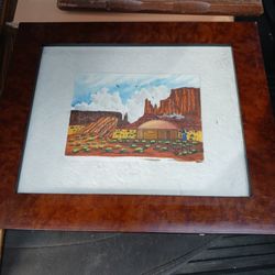 SIGHNED EDDIE TSASIE  WATERCOLOR