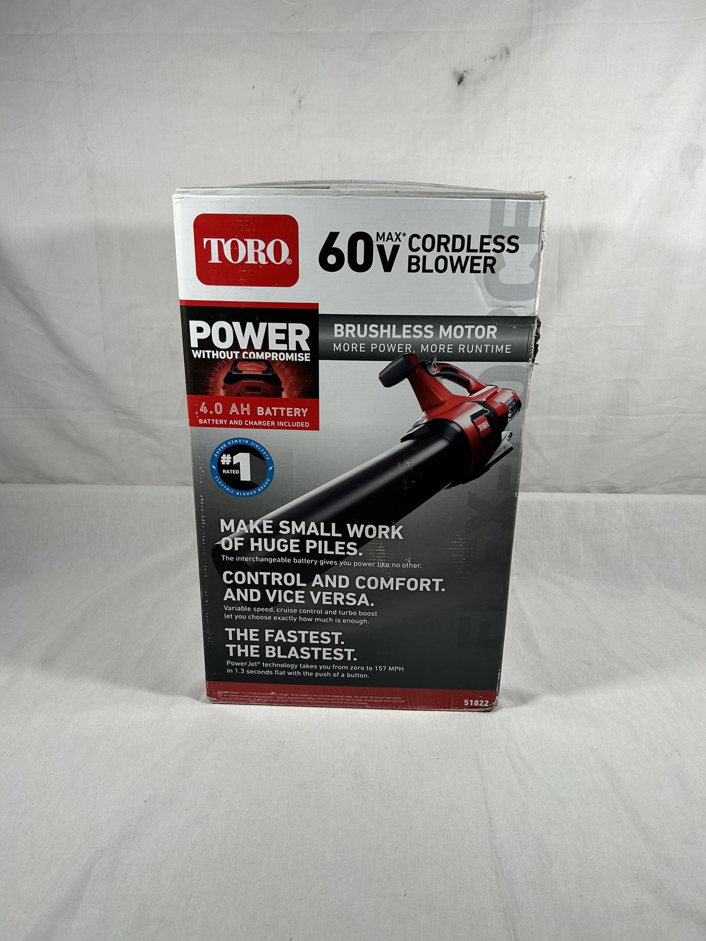 Toro 60V Max Leaf Blower Brand New With Battery And Charger
