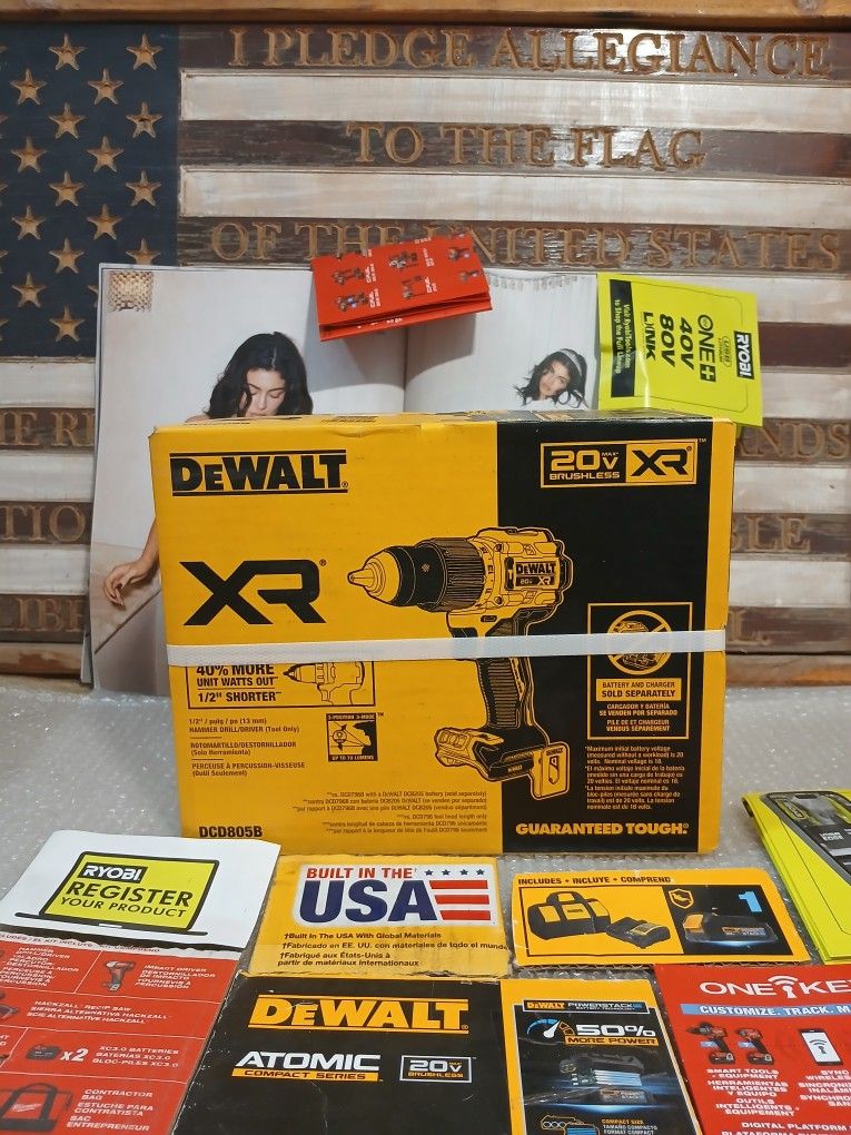 NEW DEWALT 20V XR 1/2 HAMMER DRILL DRIVER TOOL 