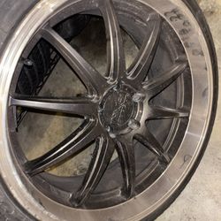 Black 20” Rims and Tires