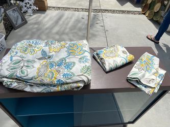 Queen Duvet Pillow Sham Set