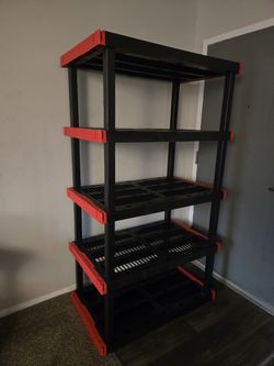 Plastic Storage Shelving Unit – Used, Good Condition