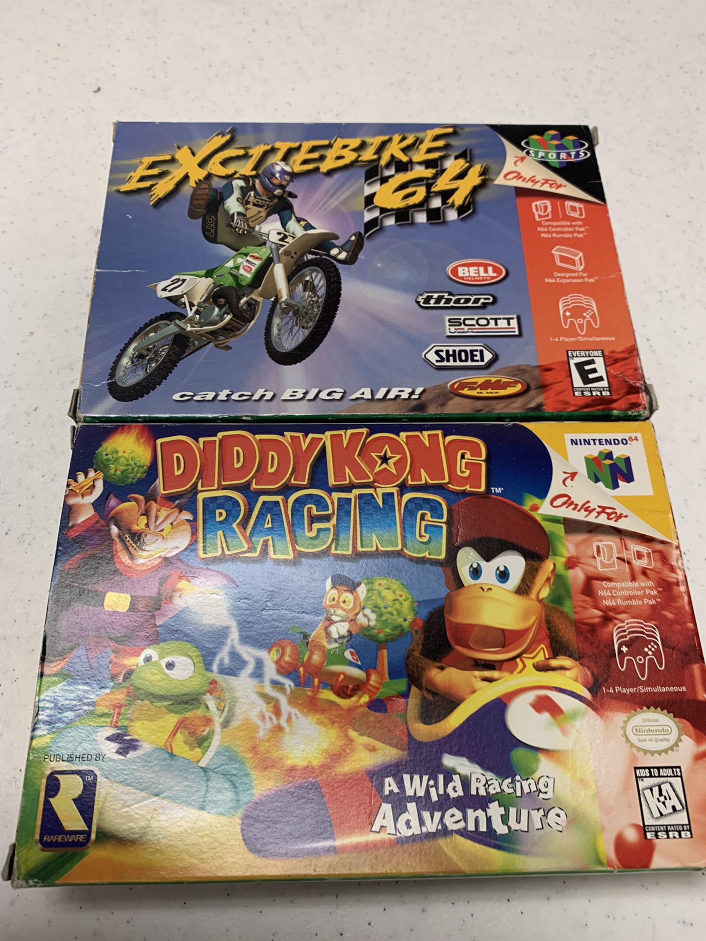 Nintendo 64 Games CIB Diddy & Excitebike