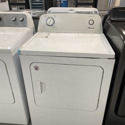 Amana White 6.5 Cu. Ft. Gas Dryer With Wrinkle Prevent Option 