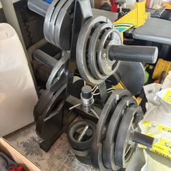 Gym Equip Bench Barbell Weights Stand Core Equip