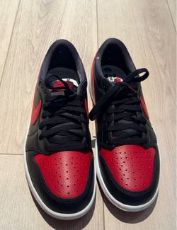 Air Jordan 1 Retro Low OG Banned 2026 Black Red – Size 10.5 – New in Box