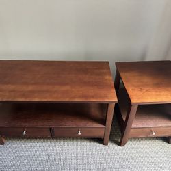 Coffee Table With Matching Side Table