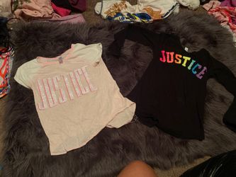 Size 10 Justice clothing take both for 6 or if you purchase 5 or more I’ll give you a ridiculous deal