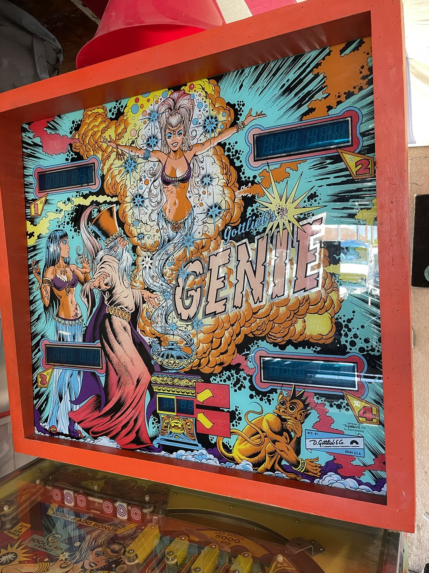 Gottliebs Genie Pinball Machine