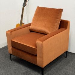 *Open Box* Sloan Petite Chair - Half Priced - New - Interior Define - Coral Orange