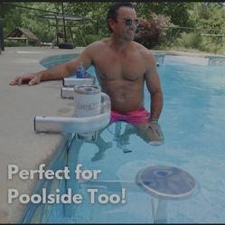 Brand New In Box Dockside Swim Stool with adjustable seat height..perfect for docks or pools