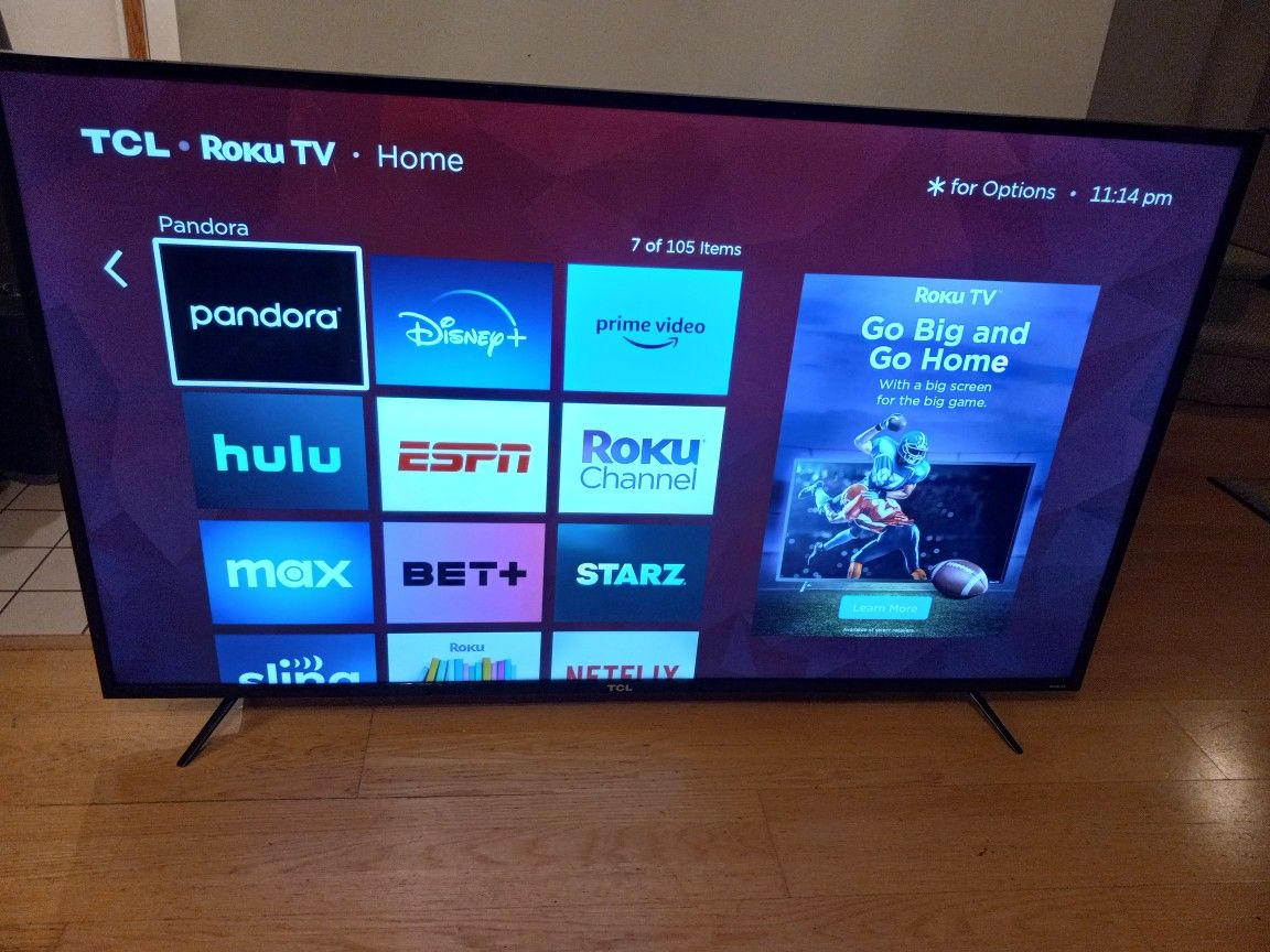 TCL 65” Inch CLASS 4-SERIES 4K UHD HDR ROKU SMART TV - 65S401