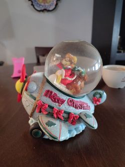 Christmas music box figurine