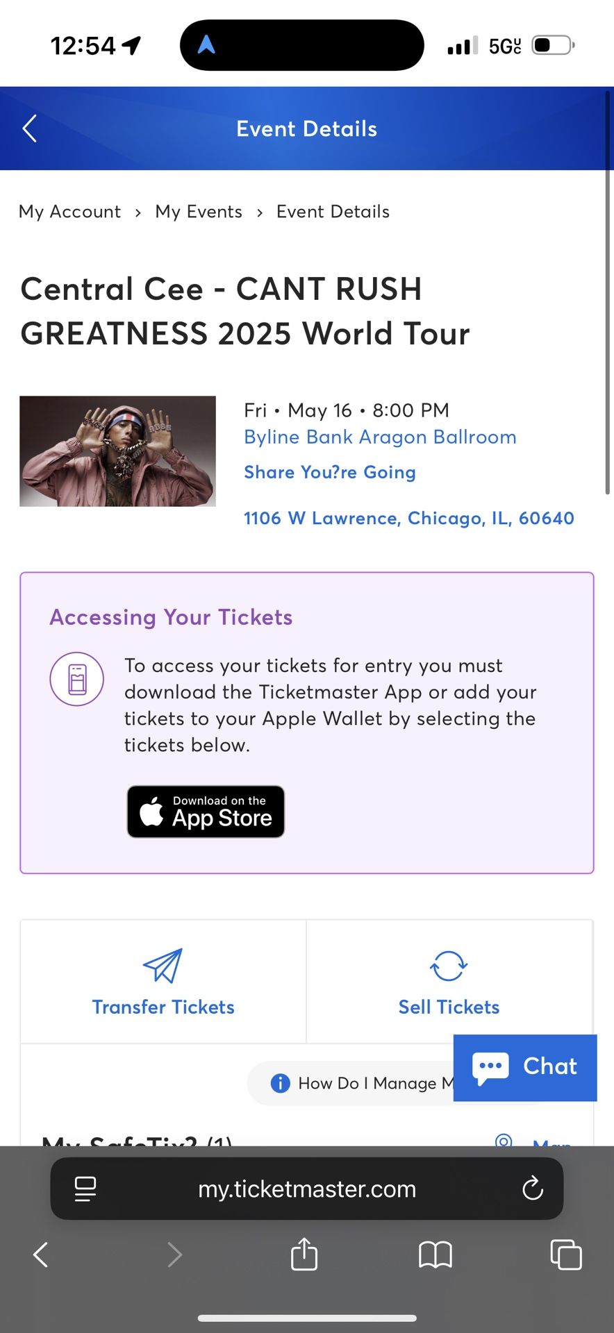 Central Cee Ticket