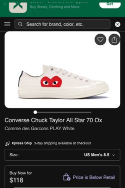 Converse Comme Des Garçons 