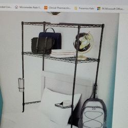 Whitmor Over the Bed Steel Storage Shelving Unit Spacemaker 19.75 x 44 x 69.5