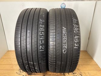 2 tires 285 45 21 Hankook ion evo as suv like new no repairs